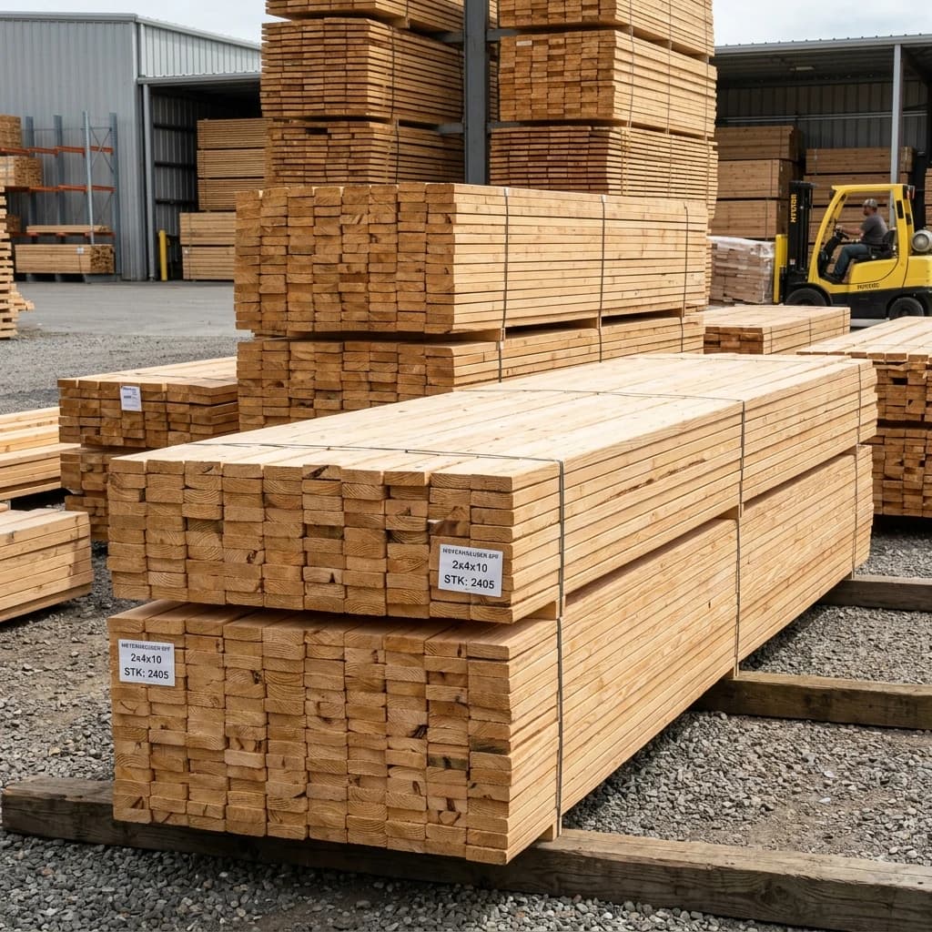 Lumber size comparison chart showing nominal vs actual thickness and width